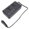 Автомобильный инвертор 200 Вт DC в AC 12 В DC с быстрой зарядкой USB Type C, адаптер-преобразователь с автомобильной розеткой и 2 универсальными розетками для