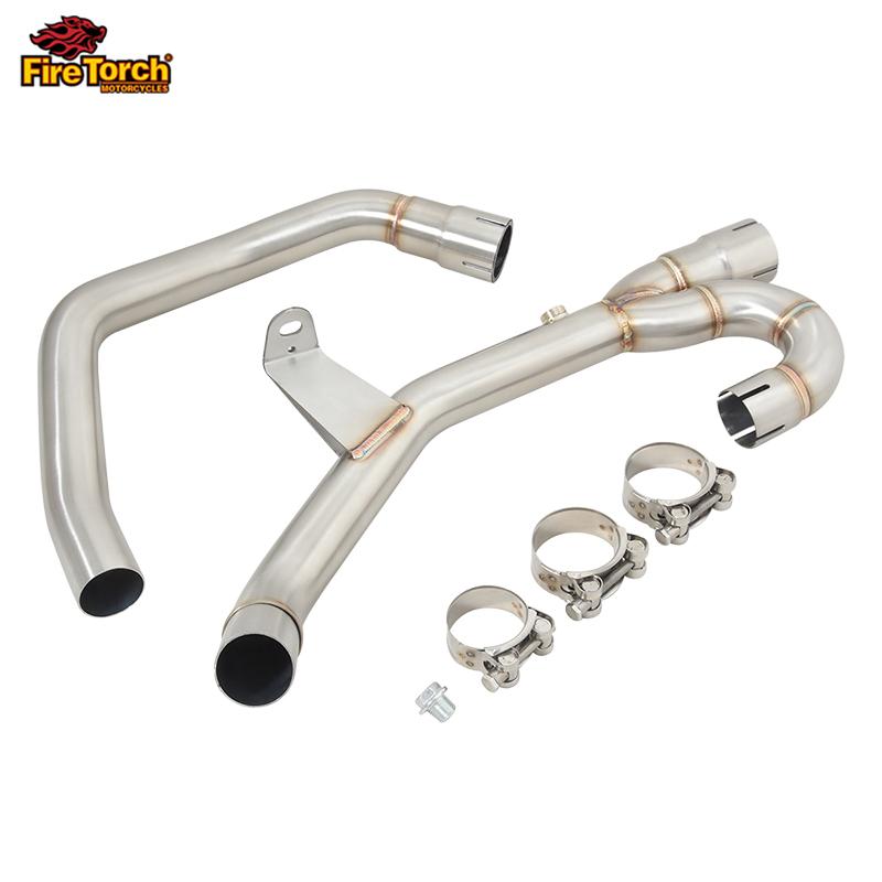 Slip On For SUZUKI SV 650 SV650 X 2016 - 2023 Motorcycle Modified Middle Link Pipe Connect Original Muffler Exhaust Escape Moto