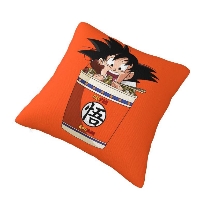Custom Luxury Dragons Ball Goku Cushion Cover Velvet Anime Manga Pillow Case