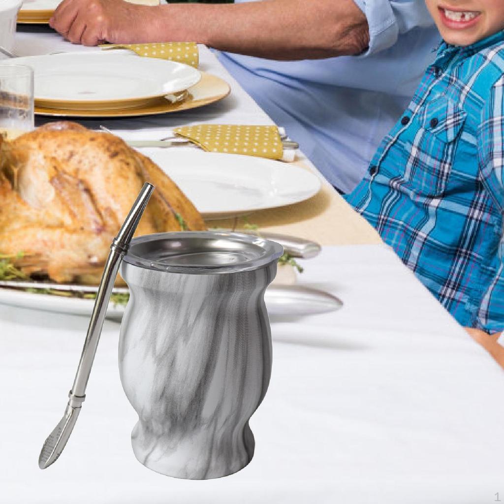 Yerba Mate Cup 8 Ounces Gifts Portable Gourd Kit Tea Set Cup/gourd