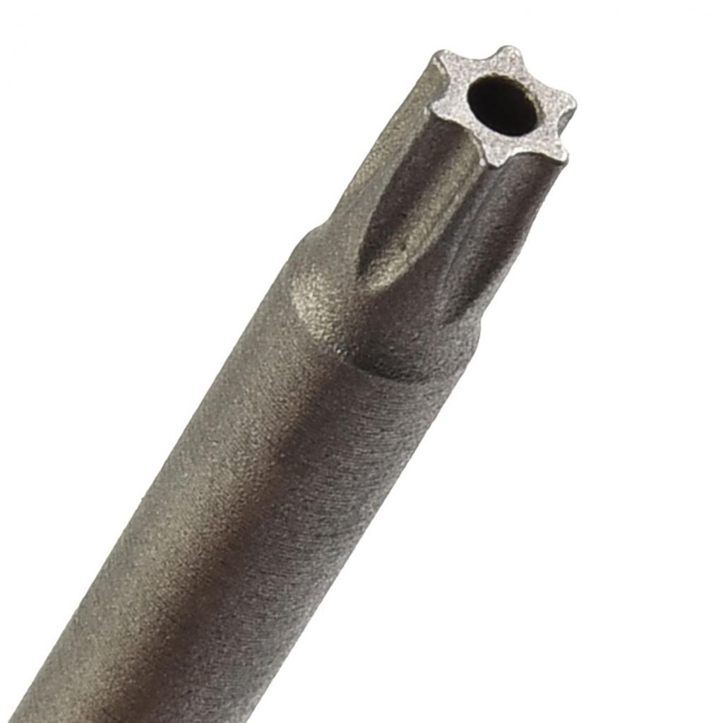 Набор 75-мм звездообразных бит с защитой от несанкционированного доступа с хвостовиком 6,35 мм, легированная сталь, размеры T6-T40