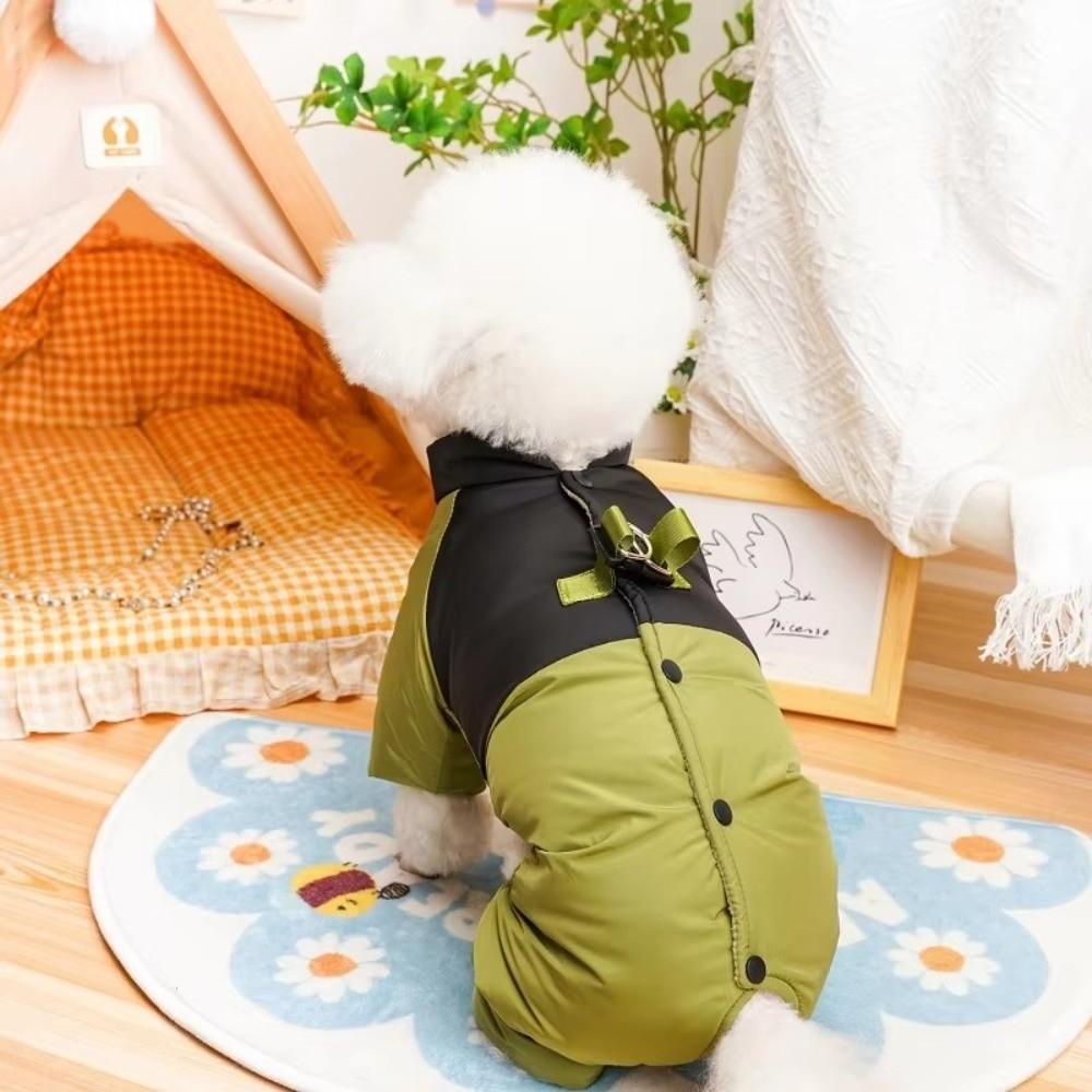 Windproof Protective Romper Autumn Winter Dog Clothes Outdoor Dog Bodysuit For Puppy Small Dogs