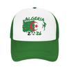 Algeria Soccer Football Fan Green Sun Hats  Casual Unisex Women Mesh Trucker Hat Wholesale Snapback Cap Gift Idea