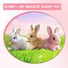 Mini Realistic Cute Plush Rabbits Lifelike Animal Easter Bunny Simulation Toy Model Gift Miniatures Decorations (Rabbit Plush Toys