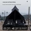 Палатка Пирамида Черного Воина: Двухслойная непромокаемая кемпинговая палатка для нескольких человек