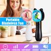 Портативный мини-мультяшный безлопастной вентилятор, портативный с основанием, стоящий на столе, 3 уровня скорости вентилятора, перезаряжаемый через USB