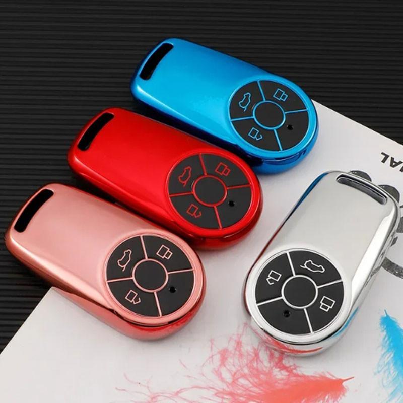 Car Key Case Cover for Great Wall Ora Good Cat GT Lightning Cat Ballet Cat TPU Key Fob Keyless Protector Interior Accessories