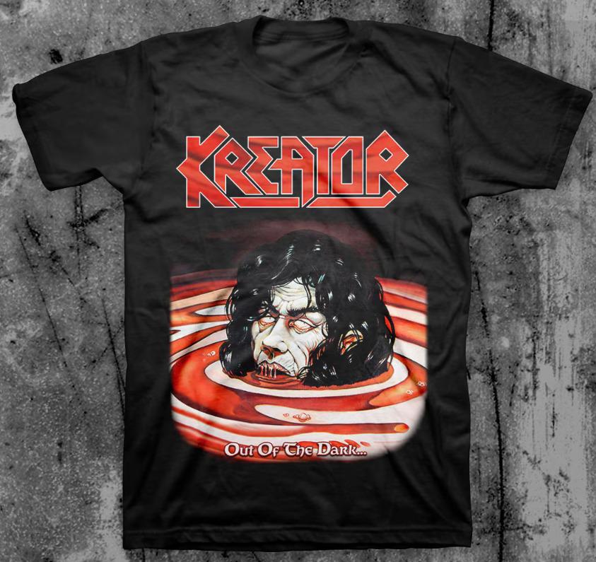 KREATOR Группа Из Темноты Хлопок Черный Все Размеры Унисекс Футболка