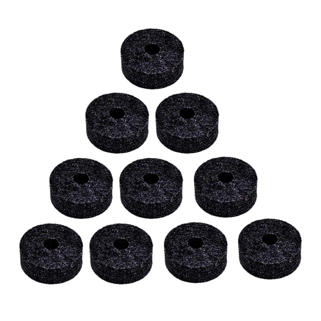10x Cymbal Stand Felts Percussion Instrument Hi Hat Clutch Felts Replacement