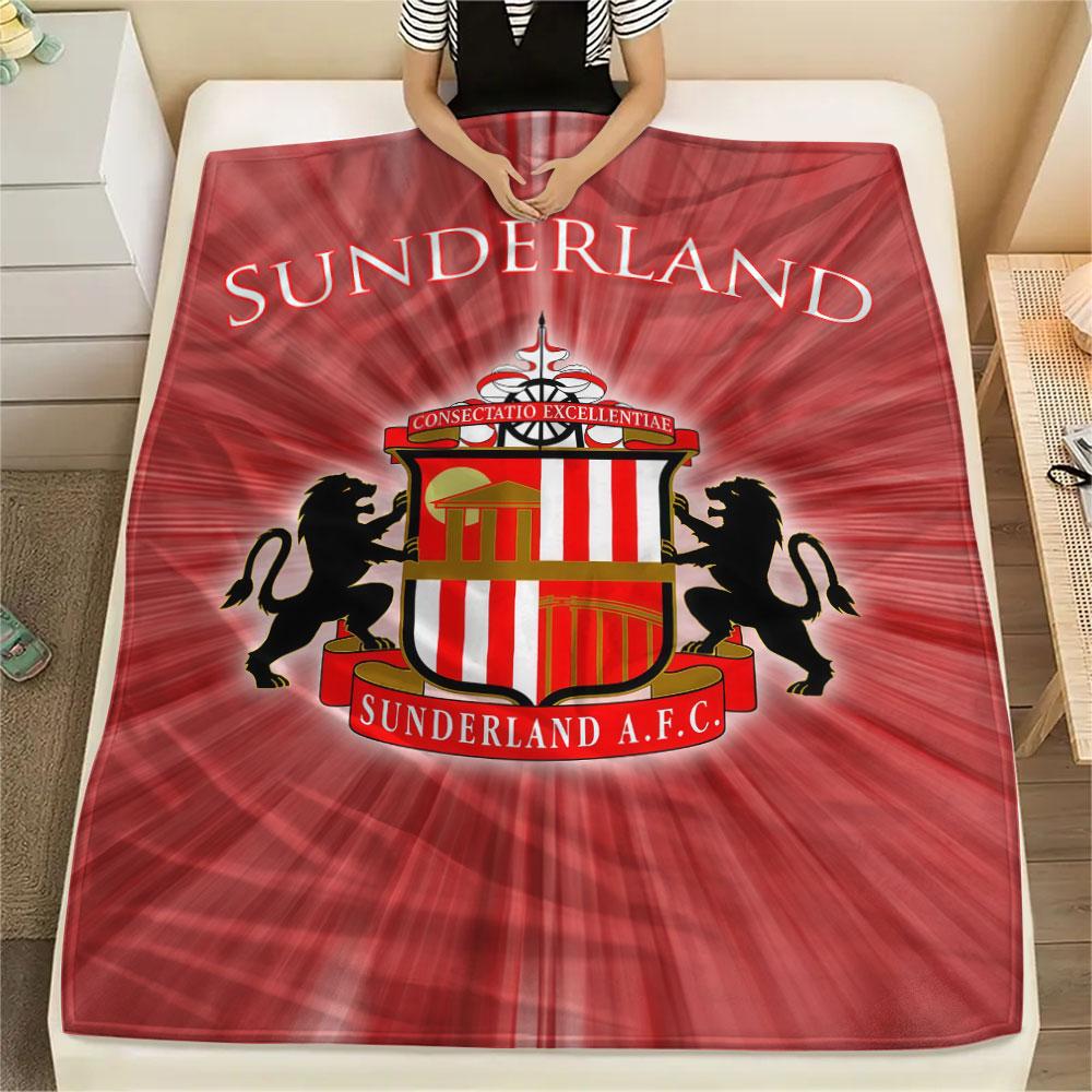 1PC Sunderland A.F Patterned Flannel Blanket Suitable For All Seasons for Home Decor Warmth and Comfort Gifts Holiday Present
