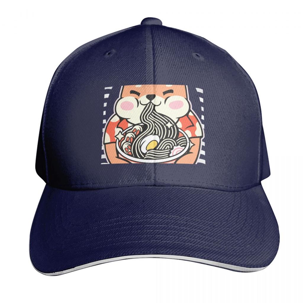 Shiba noodles Baseball Cap Kids Hat Hood Snapback Cap Christmas Hat Caps Women Unisexs