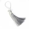 Silk Tassel Cords with Metal Caps Beads Tassel Charm Pendant Fit DIY Jewelry Making Findings