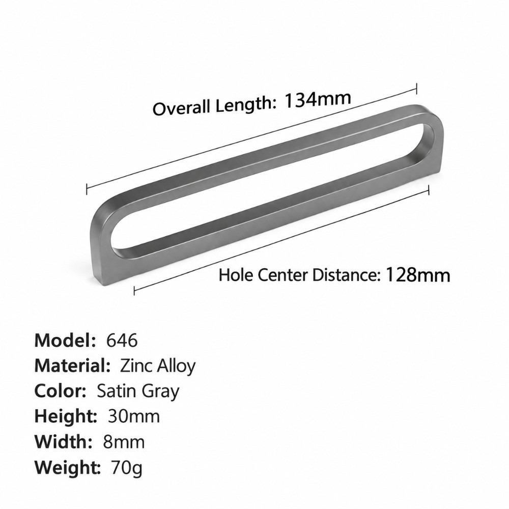 Zinc Alloy Cabinet Handles Hollow Furniture Handle Hardware Kitchen Accessories