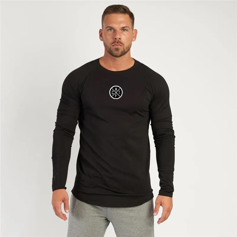 Брендовая мужская компрессионная футболка Do The Work Slim Fit для тренажерного зала, спорта, фитнеса, бодибилдинга, повседневная модная осенняя дышащая хлопковая футболка с принтом