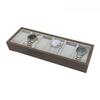 Black Walnut Wood 6-Slot Watch Display Tray with Gray Velvet for Mechanical Watches