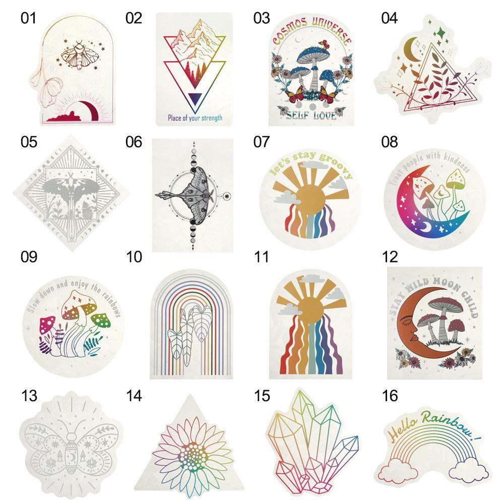 Interesting Home Decor Bedroom Decoration Rainbow Maker Mirror Sticker Sun Catcher Wall Stickers