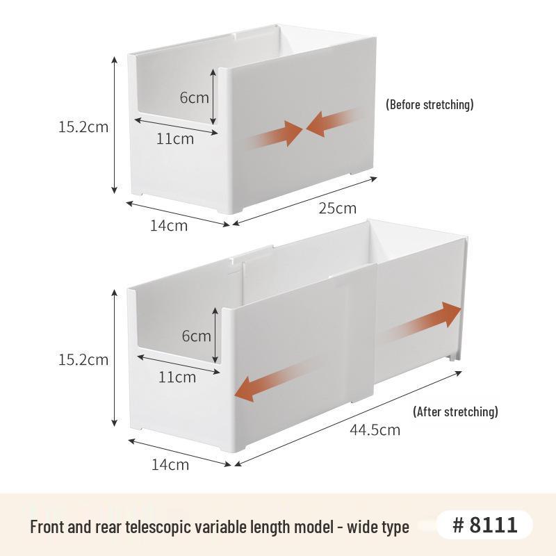 Выдвижная полка для хранения в ванной под раковину с многоуровневыми полками и перегородкой без сверления