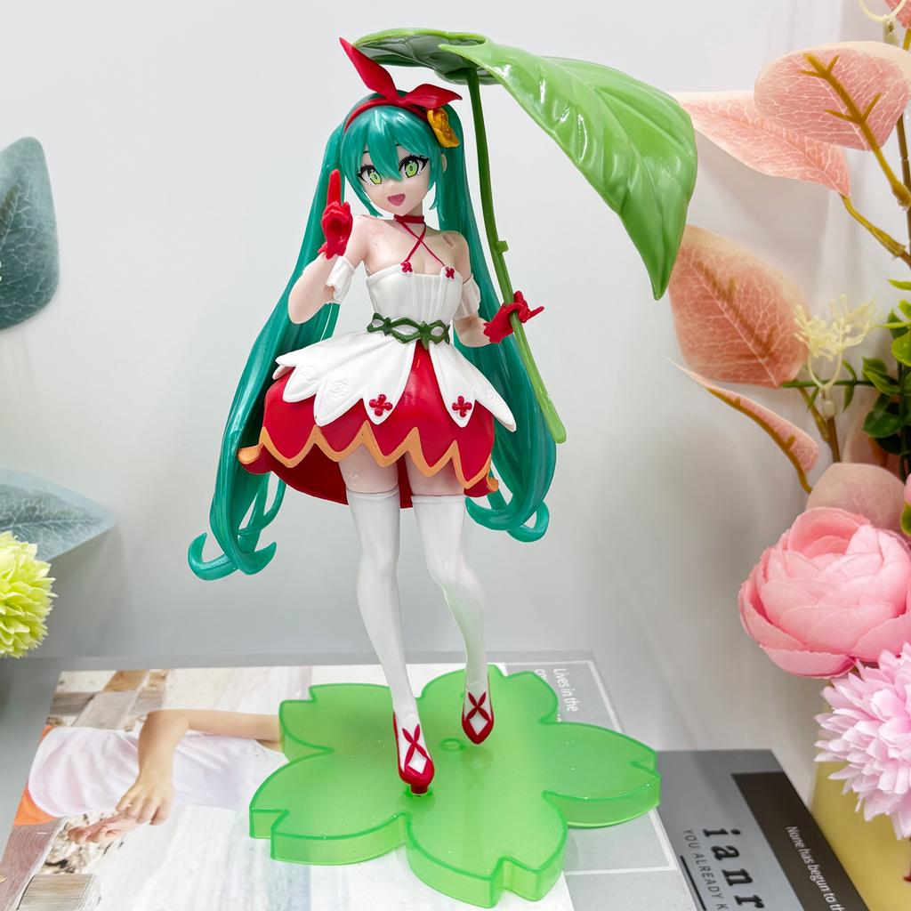 Hatsune Miki Anime Character Kawaii Pvc Model Standing and Sitting Doll Action Doll Collection Decorations Christmas Toys Gifts