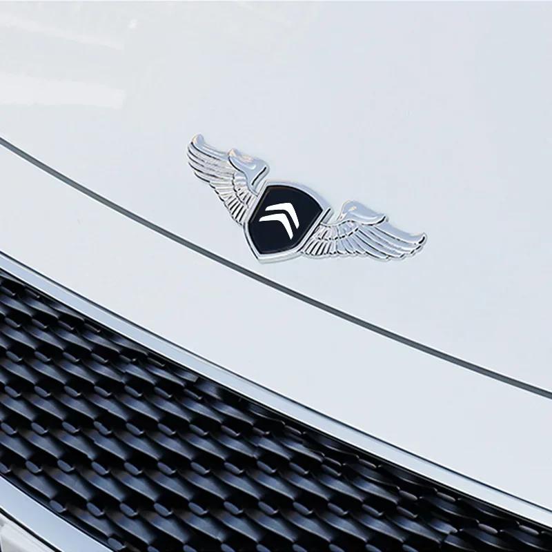 Citroen Eagle Wings Badge Sticker Car Front Bonnet Hood Logo for C3 C4 C5 Picasso C-ELYSEE Berlingo Xsara VTS Aircross Emblem
