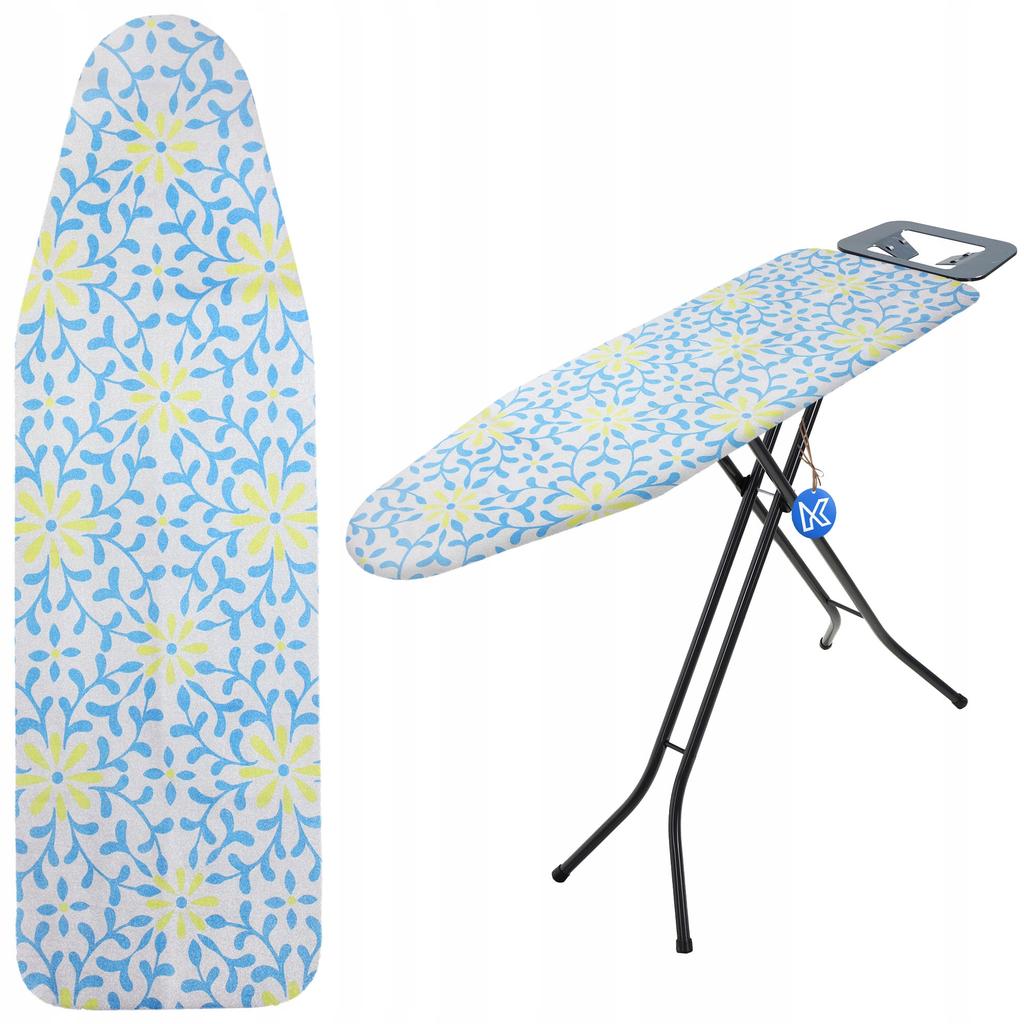 KADAX Pokrowiec Na Deskę Do Prasowania Naciągany 140x55cm Żółte Kwiaty