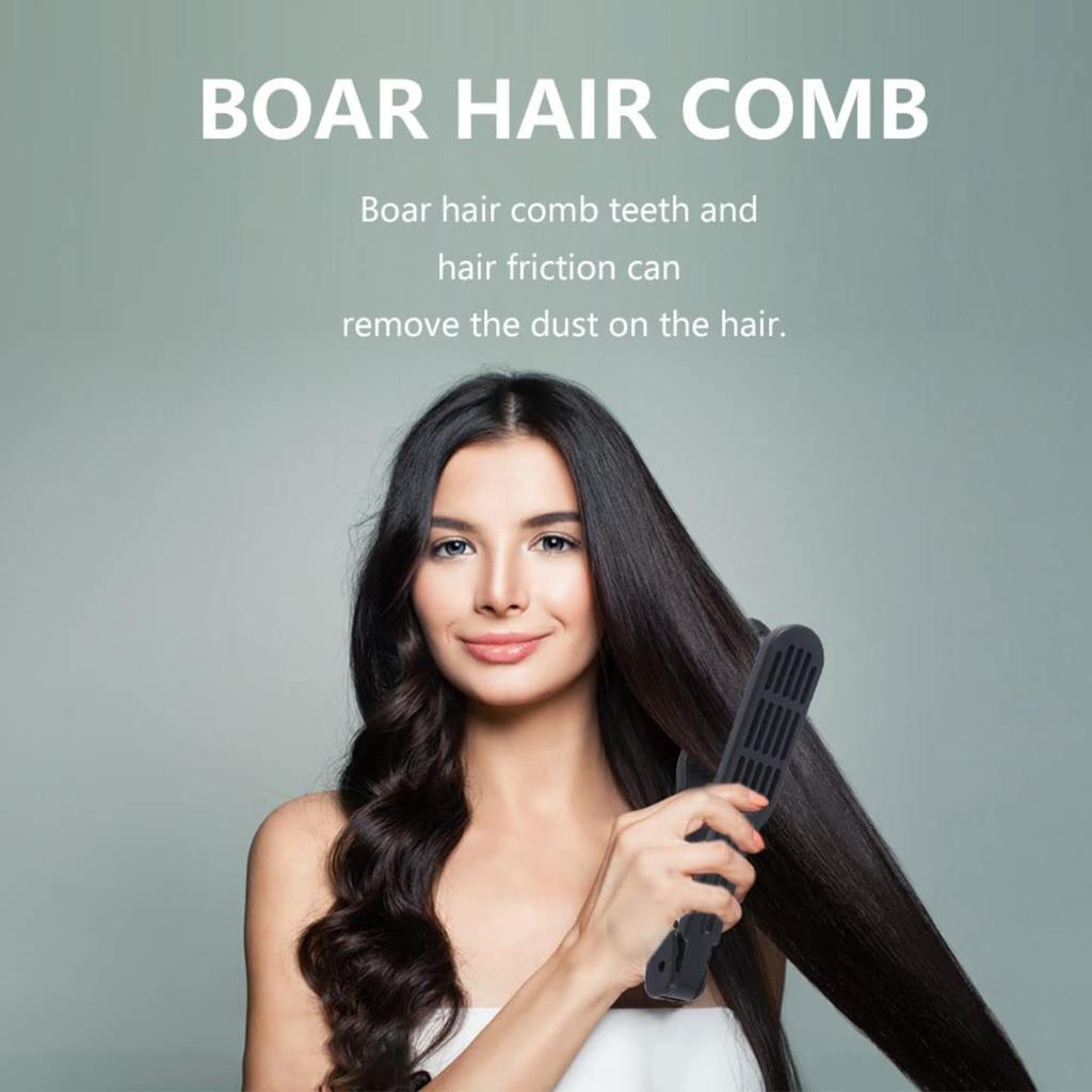 Double Brush Comb,Hair Straightening Brush Double Sided Hair Straightening Comb Heat Resistant Hair Straightening Brush With Handle