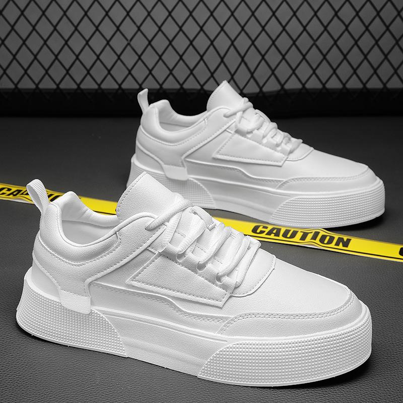 Белые туфли для мужчин, повседневная обувь для скейтбординга, удобные кроссовки, модная мужская обувь, модные туфли на толстой подошве, большие размеры 39-47