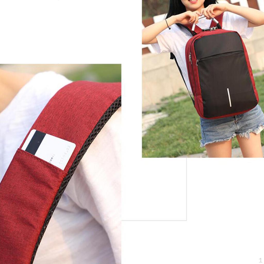 Рюкзак для ноутбука, студенческая книжная сумка, износостойкий рюкзак, книжная сумка с USB-портом для офисных пеших прогулок