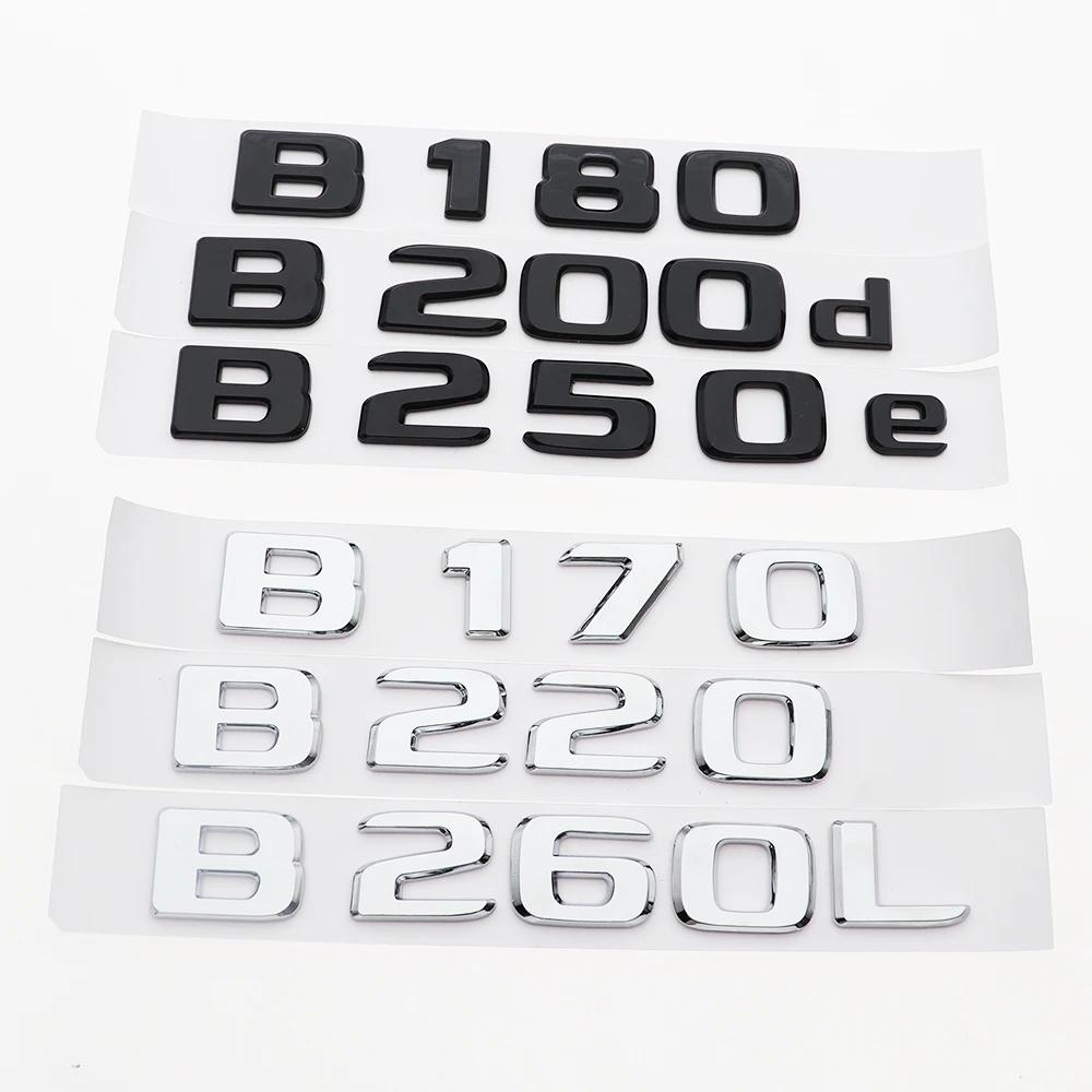 1PC 3D ABS Car Letter Logo Sticker Tail Badge Rear Trunk GJS6 Emblem For B170 B180 B200 B200d B220 B250 B250e A260 CDI CGI 4MATIC