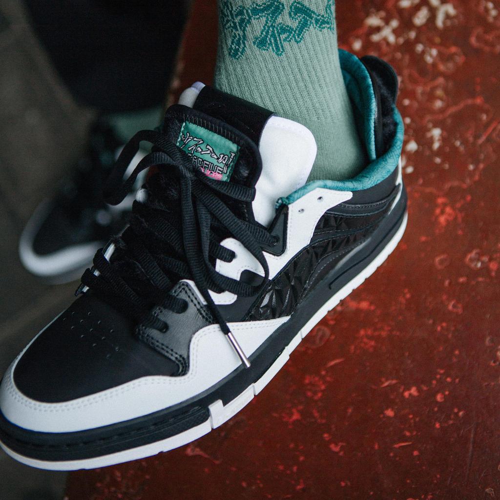 Li Ning Bad Five We I Pro 1807 Collaboration Limited Тепловизионные низкие кроссовки Мужские кроссовки Черный Белый AECR051-1
