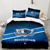MAVERICKS LOGO Bedding Set 3pcs, High Quality Bedding Set Including 1pc Duvet Cover And 2pcs Pillowcases for Bedroom, Dormitory Gift