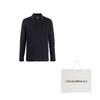 EMPORIO ARMANI Longsleeved Logo-print Polo Shirt 8N1FB5-1JPTZ-0920