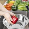 Laundry Tub Soup Bowls Food Containers with Lids Storage Simple Basin Stainless Steel Kitchenware Home Mixing Baby Practical