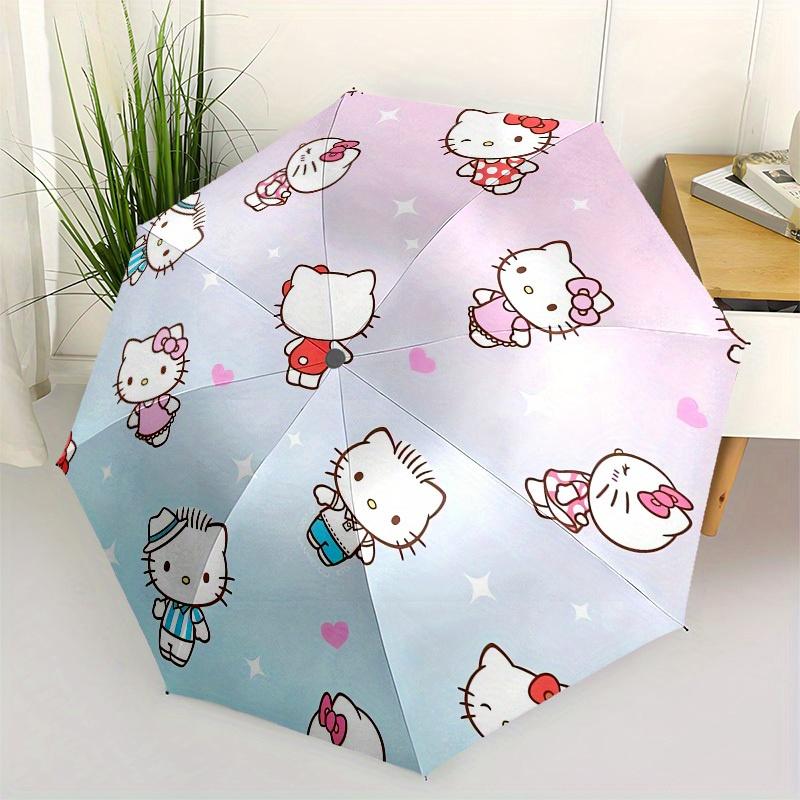 1pc Hello Kitty Collection Umbrella with Plastic Handle,Suitable for All Seasons Home Travel Outdoor UmbrellaSanlio659