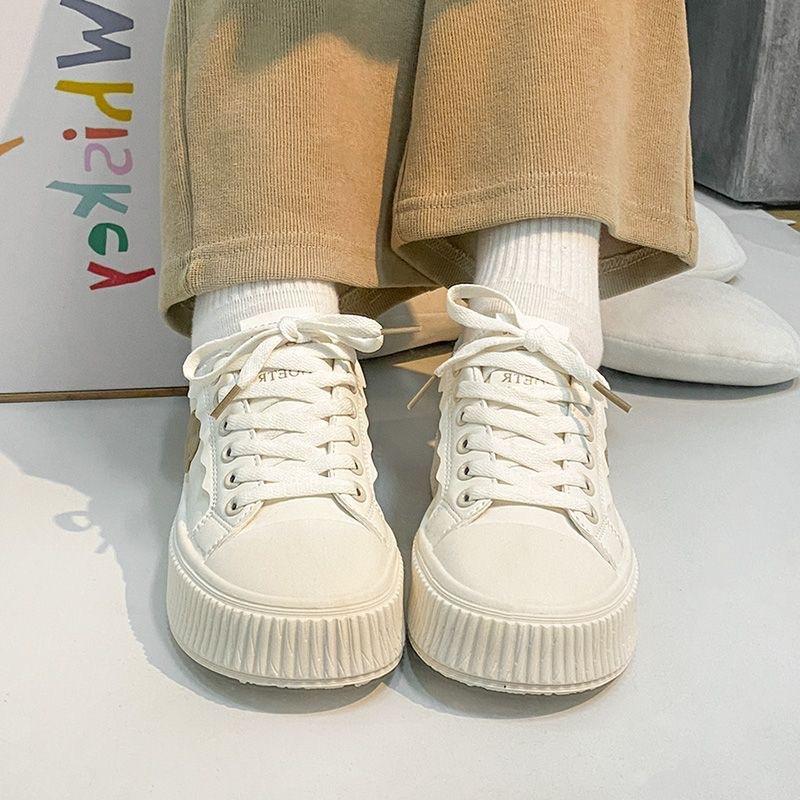 Модные милые симпатичные туфли с круглым носком и плоской подошвой на толстой подошве, кроссовки для отдыха, новый узор, модная обувь для женщин, Zapatos De Mujer