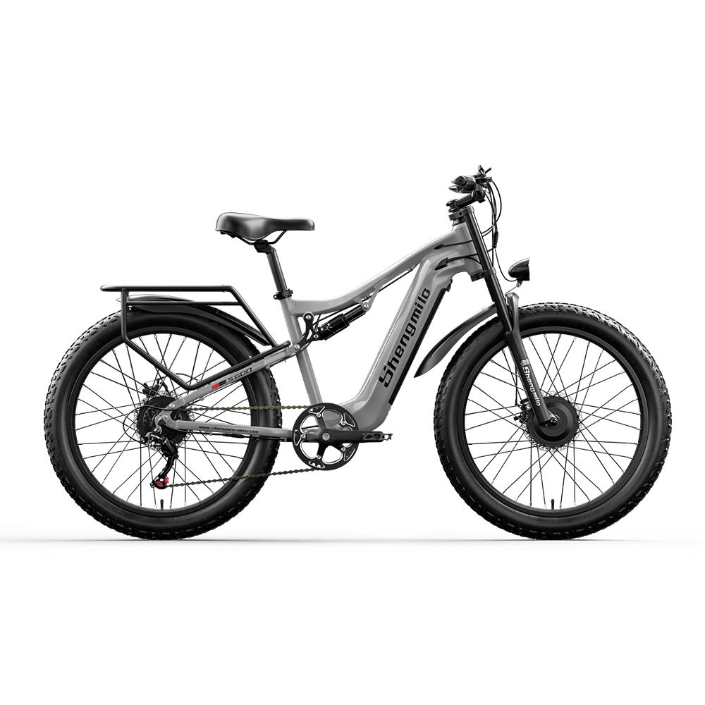 S600 Electric Bike for Adults, 2000W Dual Motors E Bike,50KM/H, 48V 17.5AH Samsung Battery, E-Mountain Bicycle, Full Suspension, LCD Color Display