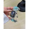 Turquoise bracelet Metal link For Apple Watch band Series 8/7/6/10/9 40mm 41mm 38mm 42mm 44mm 45mm 46mm Strap