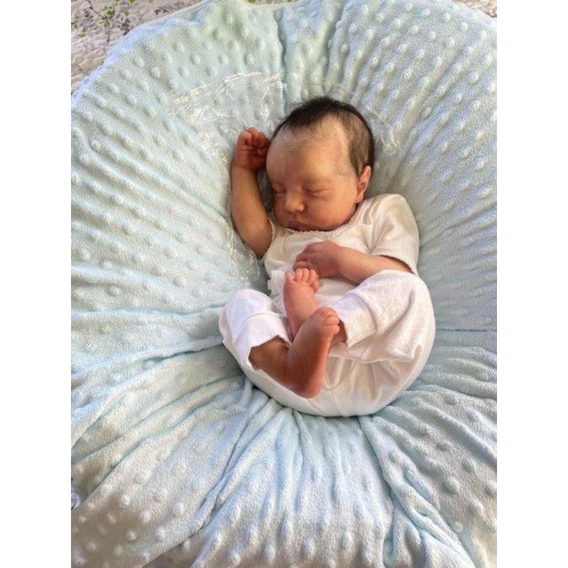 Куклы Reborn Baby Dolls Девочка 45 см 17,7 дюйма Реалистичные куклы новорожденных младенцев, которые выглядят как настоящие куклы, мягкое силиконовое виниловое тело