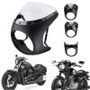 Universal 7" Headlight Handlebar Fairing Windshield Cafe Racer For Dyna Sportster 1200 883 FLHT