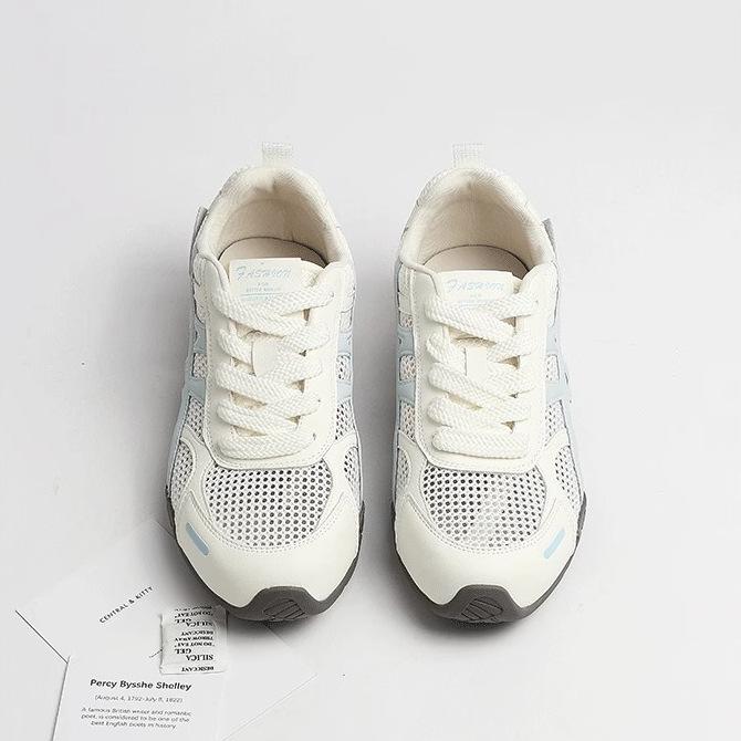 Thin mesh German training shoes women's 2025 new summer height increase breathable casual retro versatile sports Forrest Gump shoes