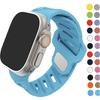 Силиконовые ремешки для Apple Watch Ultra 1 2 49 мм спортивный браслет iwatch series 10 42 46 мм 9 8 7 6 5 4 3 SE 45 мм 44 мм 40 мм 41 мм