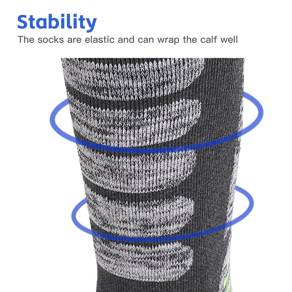 Длинные лыжные носки для зимних видов спорта, походные носки для катания на лыжах и сноуборде