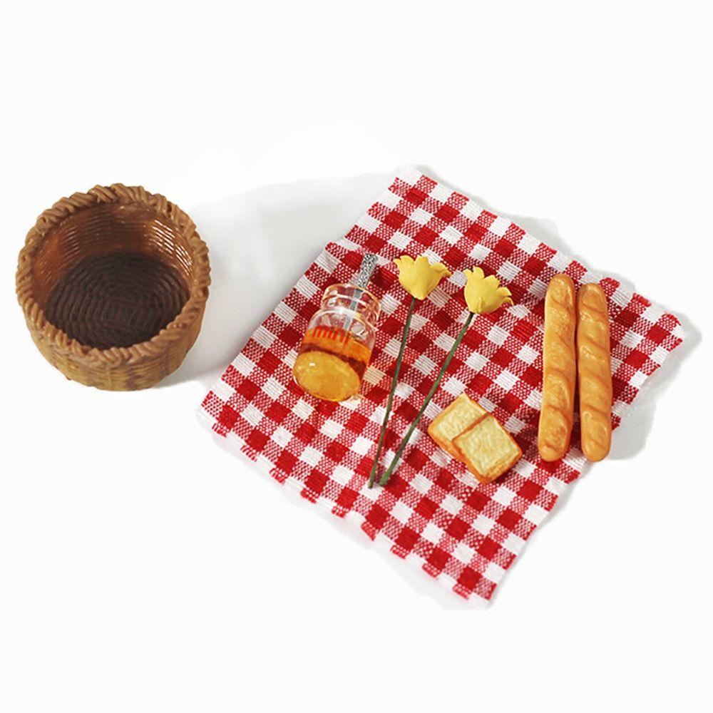 Kitchen Tool Model Doll Accessories Simulation Food Toys Dollhouse Food Miniature Bread Basket