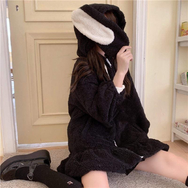 Плюшевая пушистая толстовка-куртка для женщин на осень и зиму