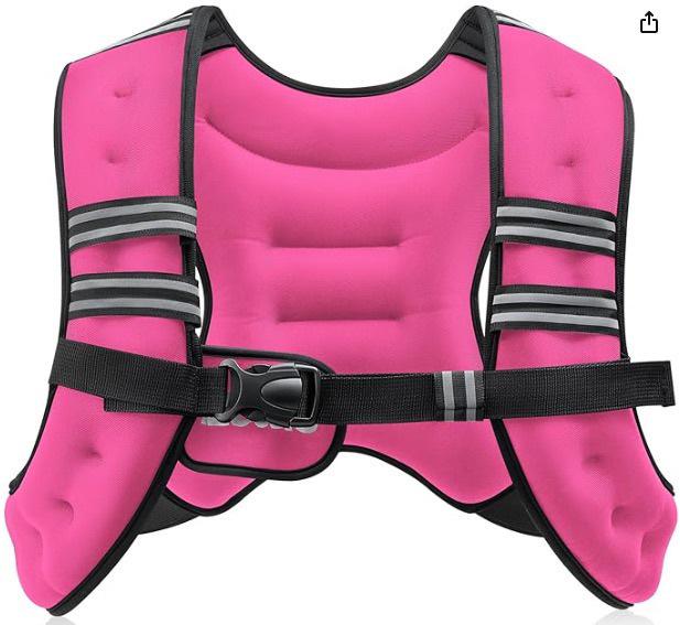 Регулируемый светоотражающий жилет-утяжелитель для фитнеса