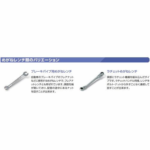 Kyoto Tool (KTC) 45 X 6 Long Open End Wrench, 12 X 14mm, M5-1214