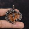 Sunstone Pendant Copper Wire Wrapped Pendant Handmade Pendant Wonderful Gemstone Pendant Copper Wire Wrap Jewelry Sunstone Jewelry For Gift