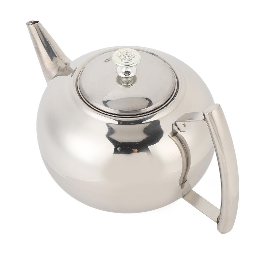 Чайник из нержавеющей стали, герметичный, с эргономичной боковой ручкой, чайник с отсоединяемым инфузором, 2000 мл