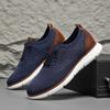 Новые спортивные кроссовки больших размеров, модные и универсальные, для активного отдыха, повседневные кроссовки из плетеной ткани, дышащие сетчатые кроссовки, мужская обувь.