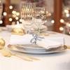6 Pieces Sturdy Metal Napkin Holder Elegant Napkin Buckle Holiday Decor Tissue Ring  Banquet Party