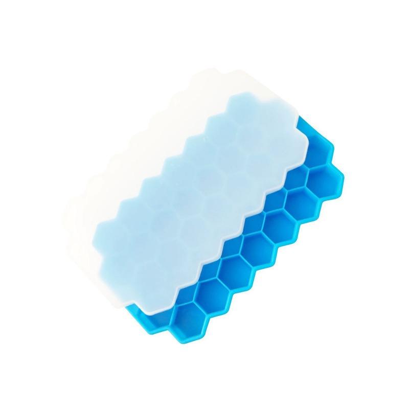 37 Lattice Household Honeycomb Ice Cube Ice Cube Box Honeycomb Ice Box Mold Kitchenware Suitable For Summer Drinks And Barware